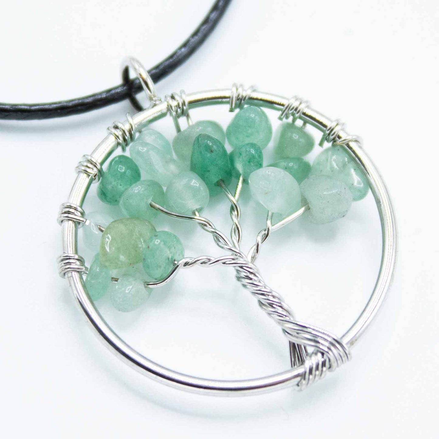 Tree of Life Pendant - Crystal Chip Necklace