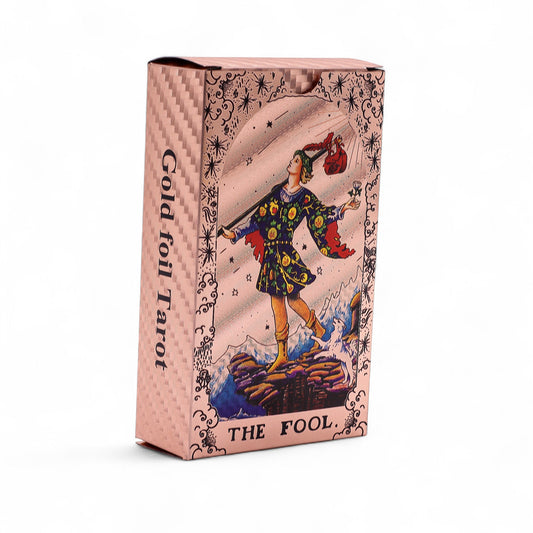 Rose Gold Foil Tarot Card Set - Moon Phase