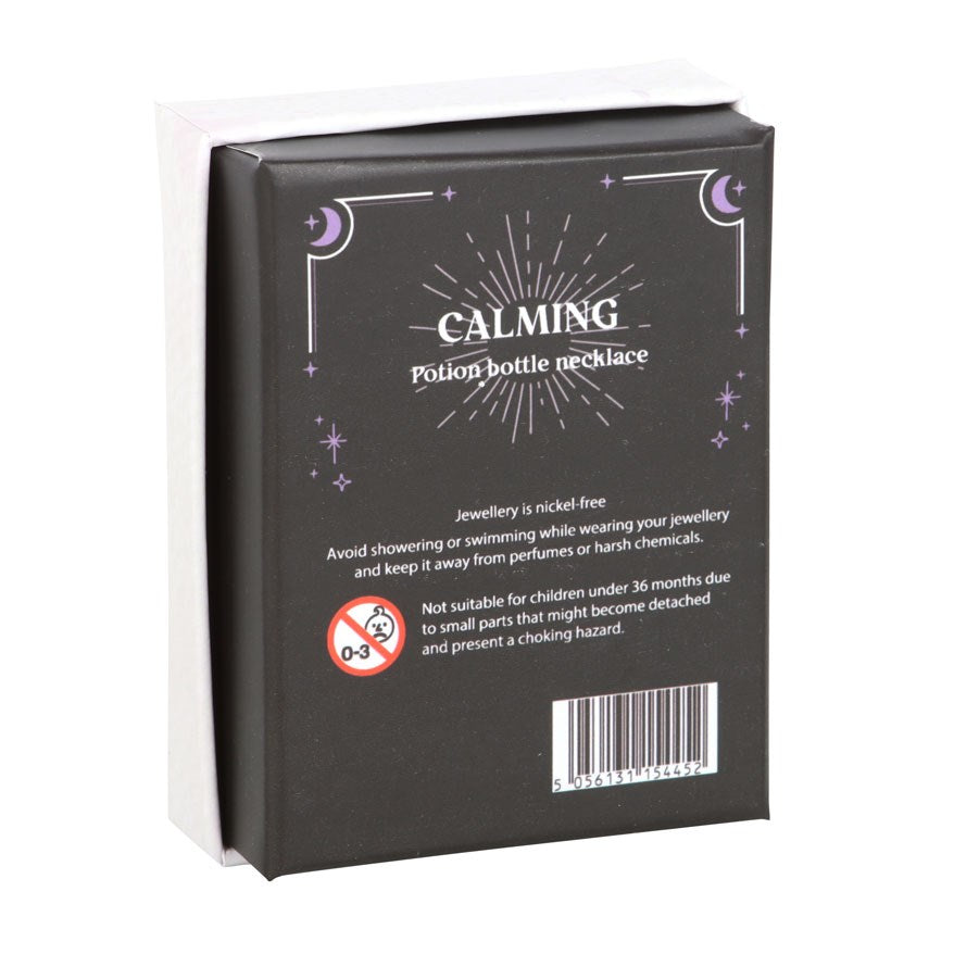 Amethyst Crystal Chip Potion Bottle Necklace