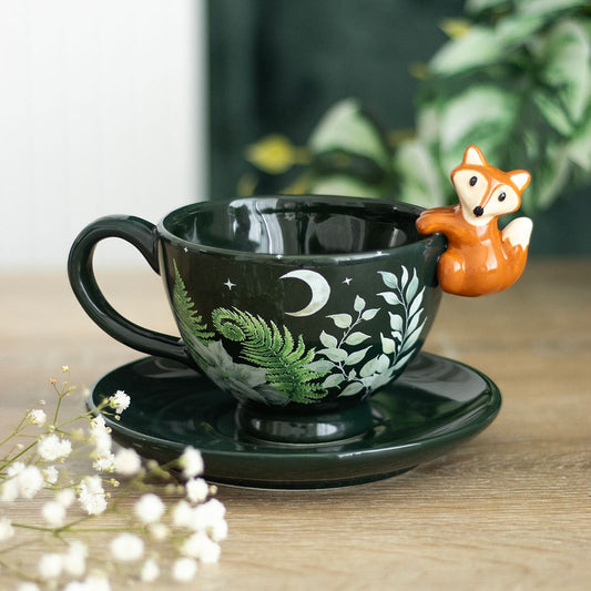 Foxy Forest Teacup & Saucer