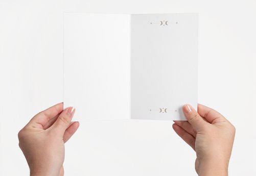 Sisters Of the Moon Gold Foil Greetings Card