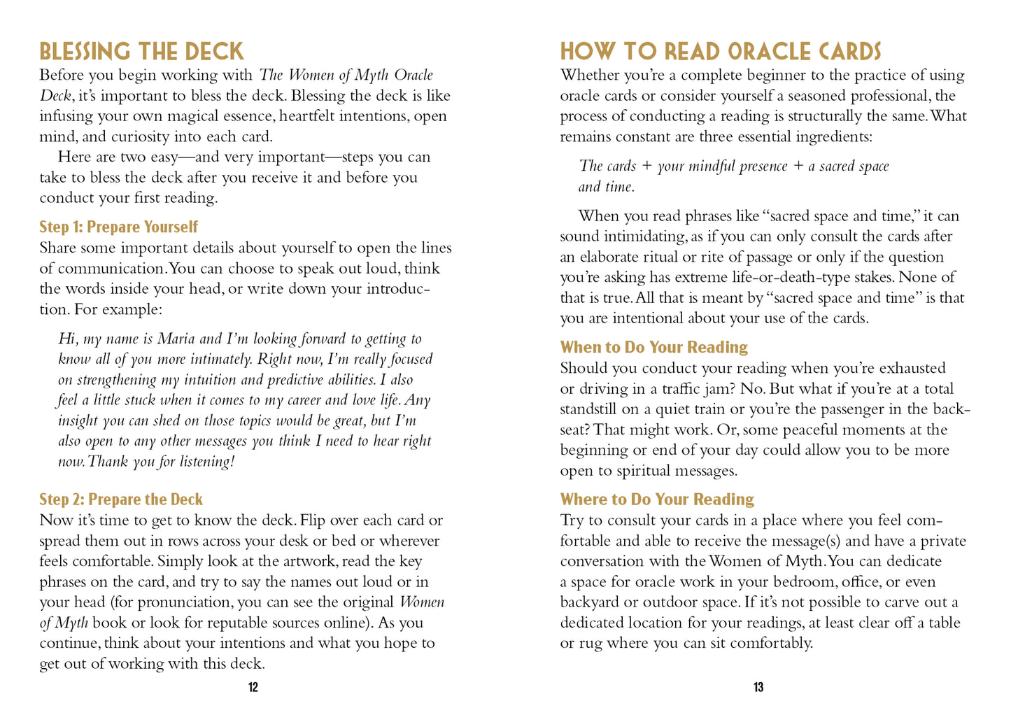 Women of Myth Oracle Deck