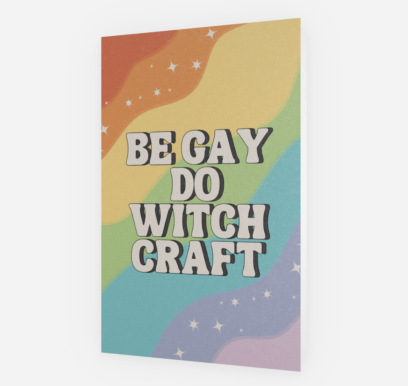Be Gay Do Witchcraft Greetings Card