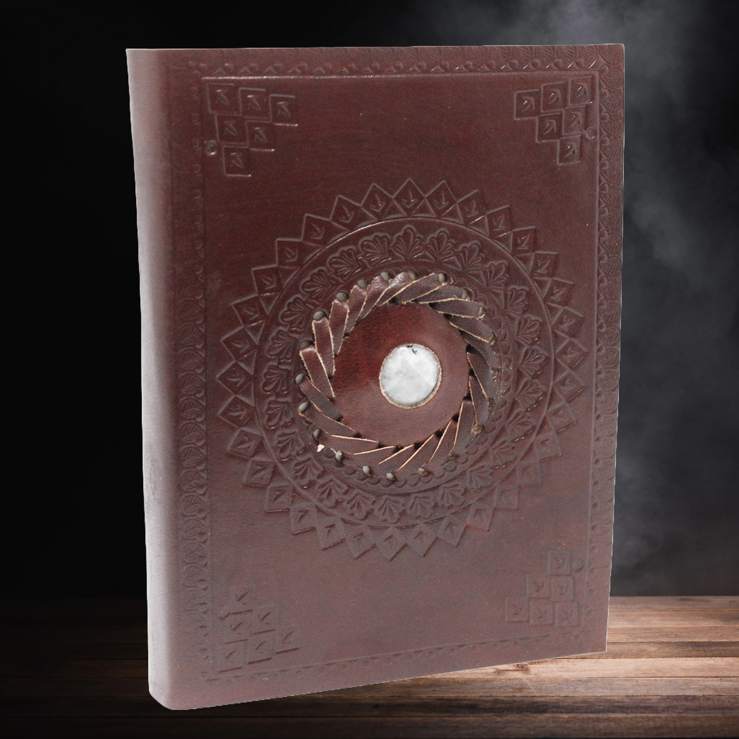 Leather Moonstone Notebook