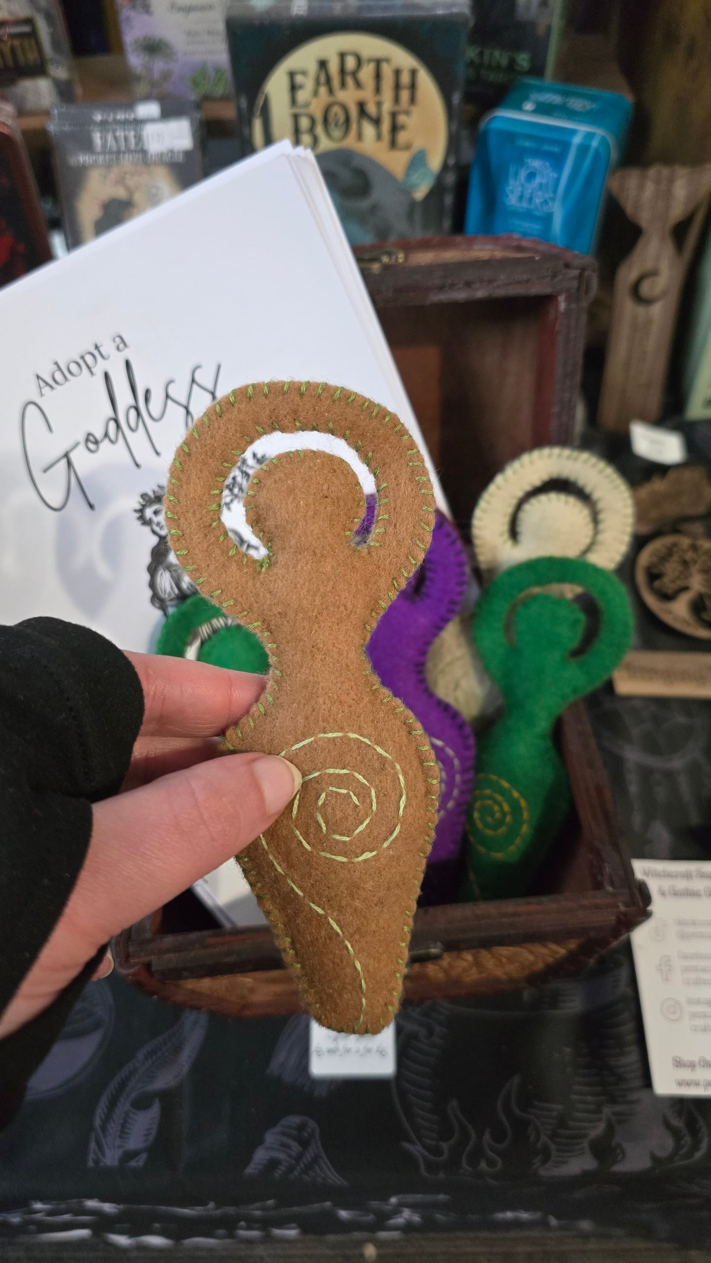 Handmade Spiral Goddess Altar Doll