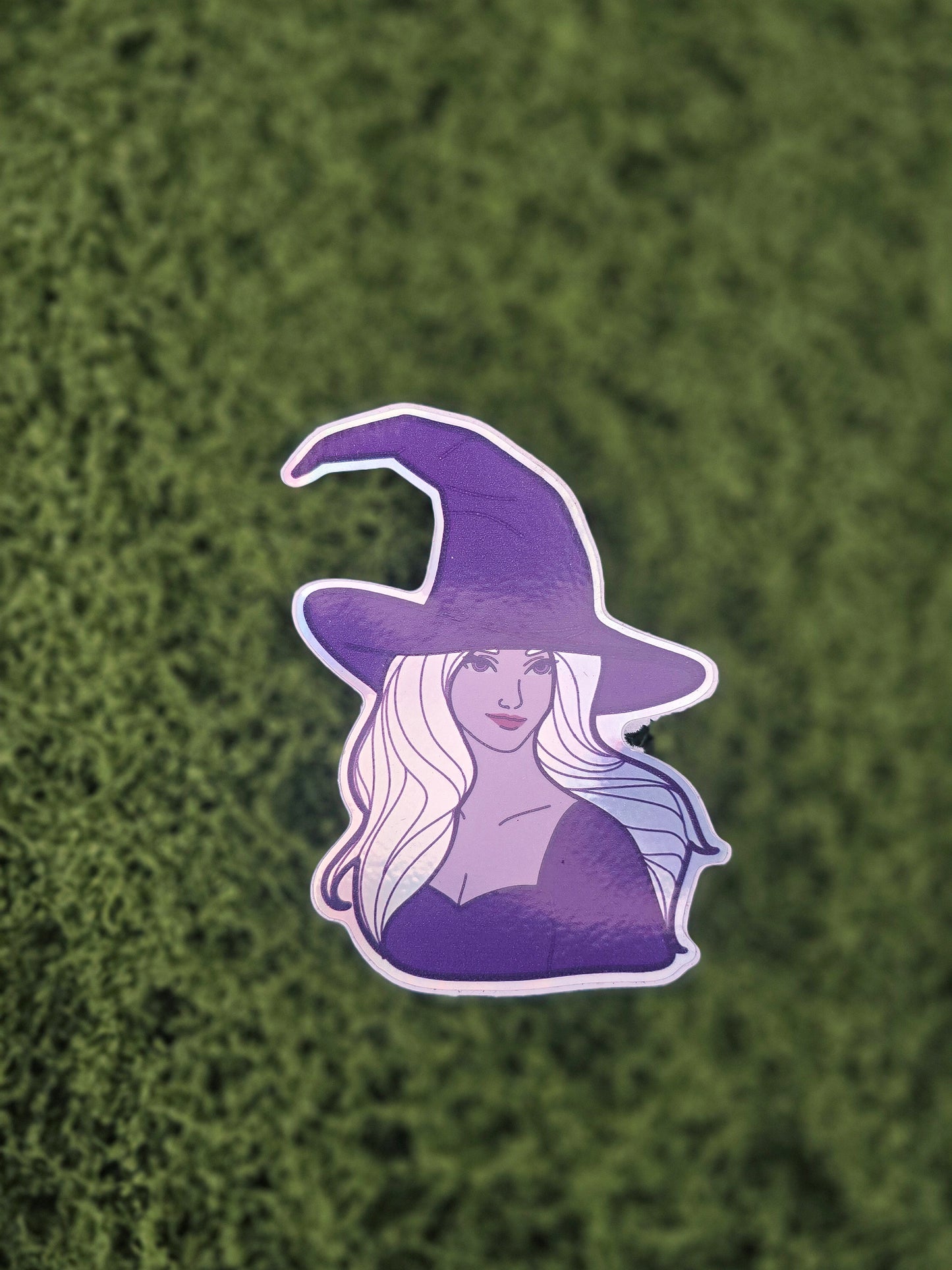 Holographic Witch Sticker