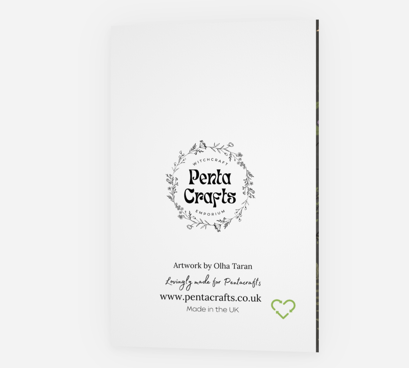 Spring Black Cat Greetings Card