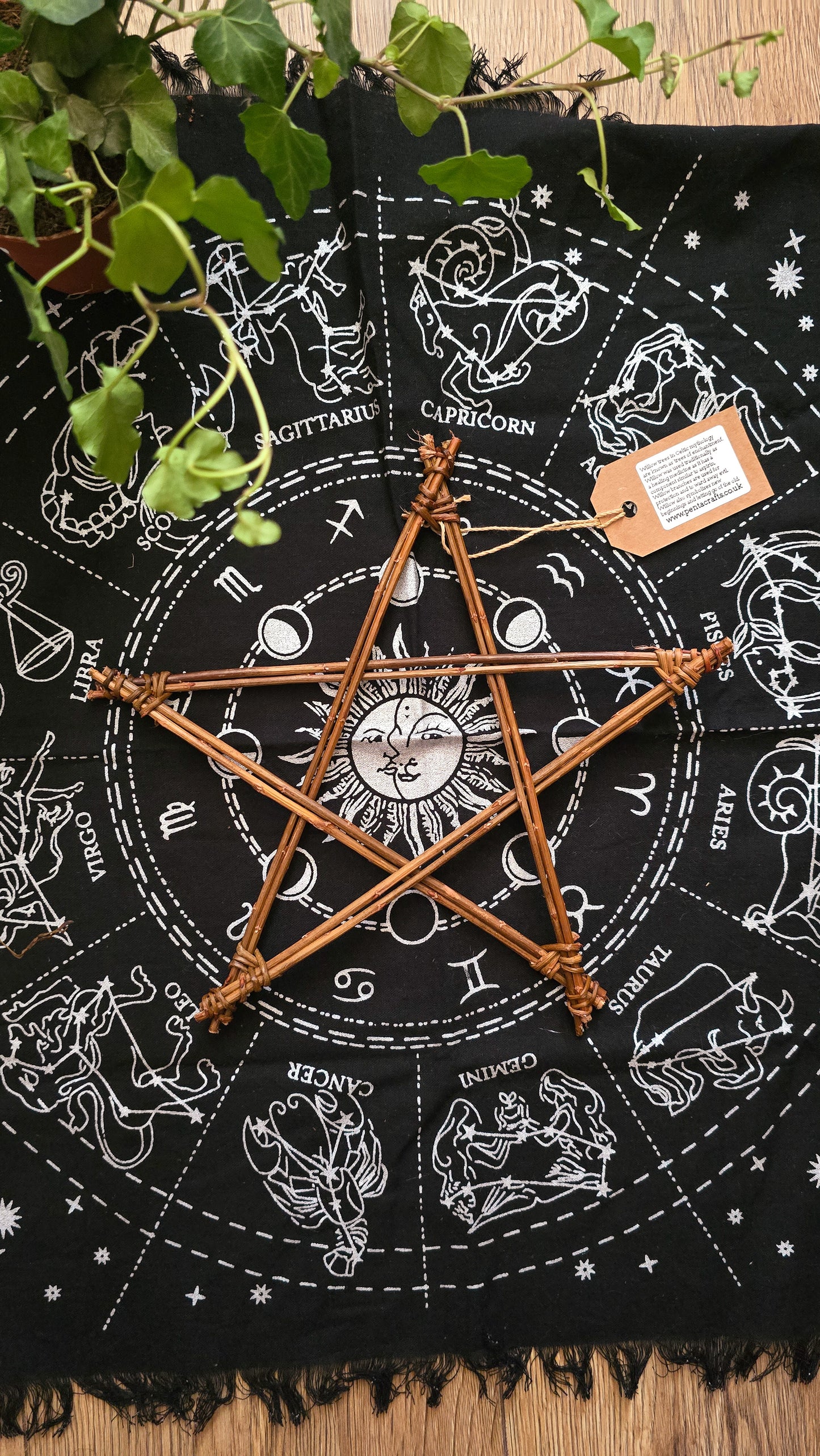 Handmade Willow Pentagram
