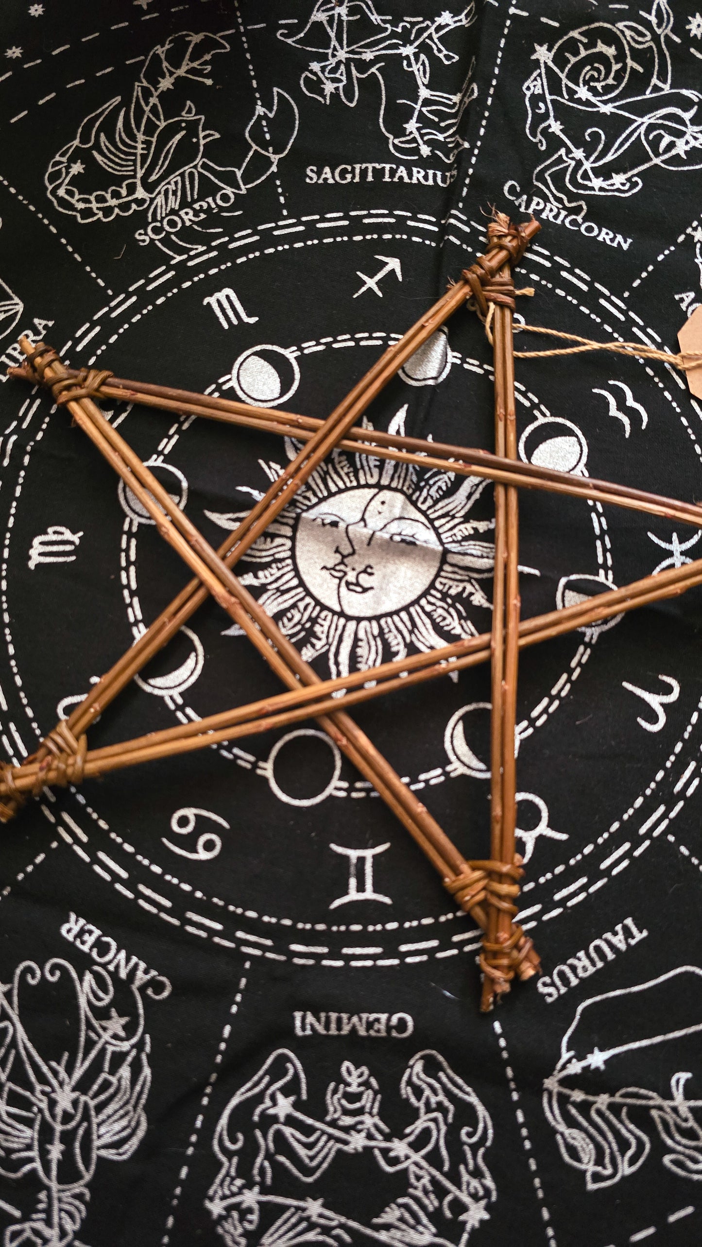 Handmade Willow Pentagram