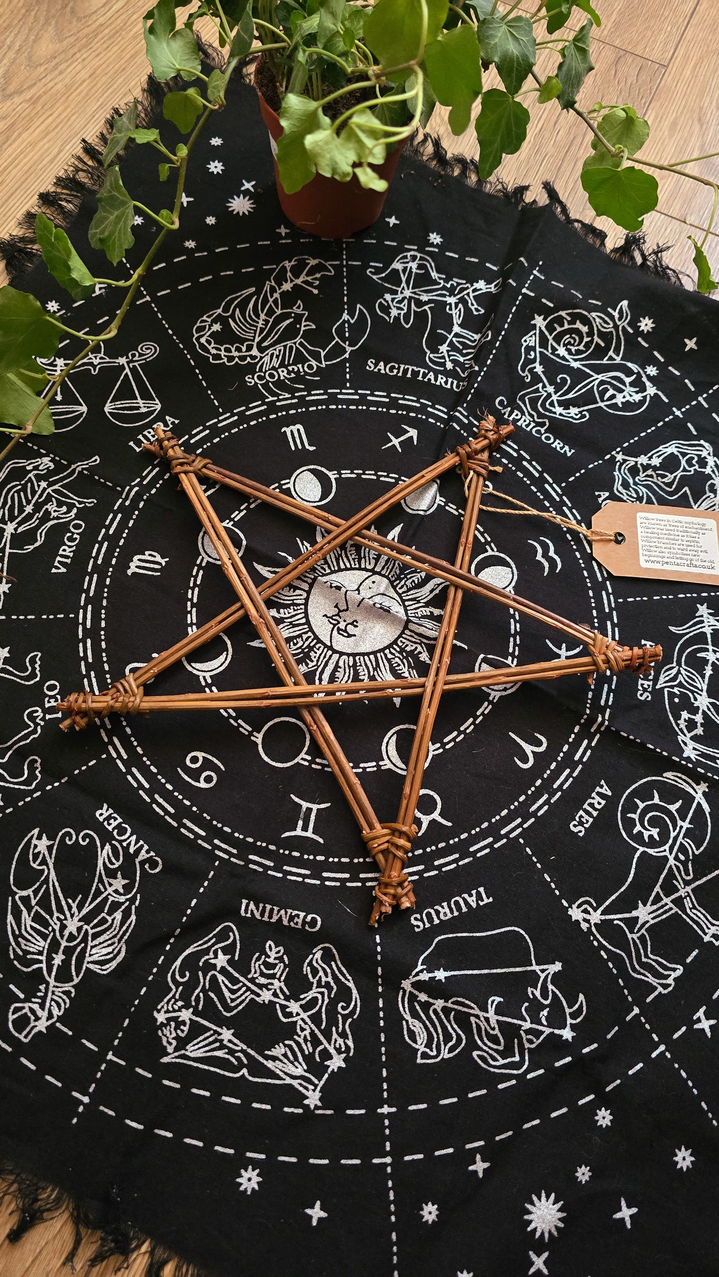 Handmade Willow Pentagram
