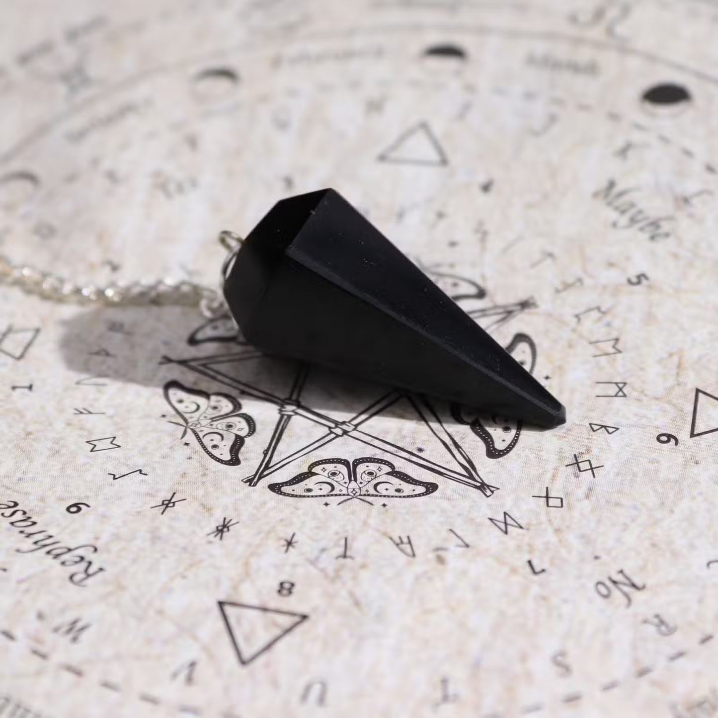 Incense & Divination Set - Success - Obsidian Pendulum