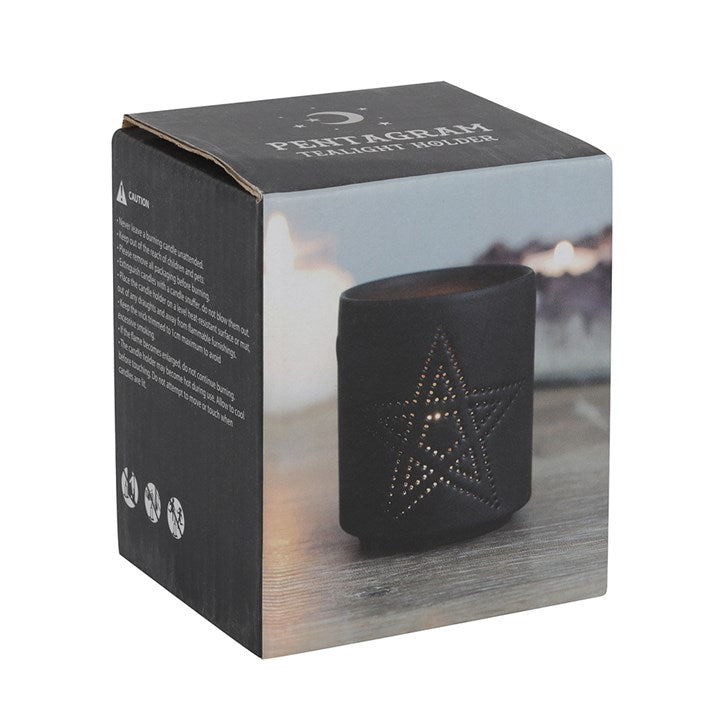 Pentagram Tea Light Candle Holder