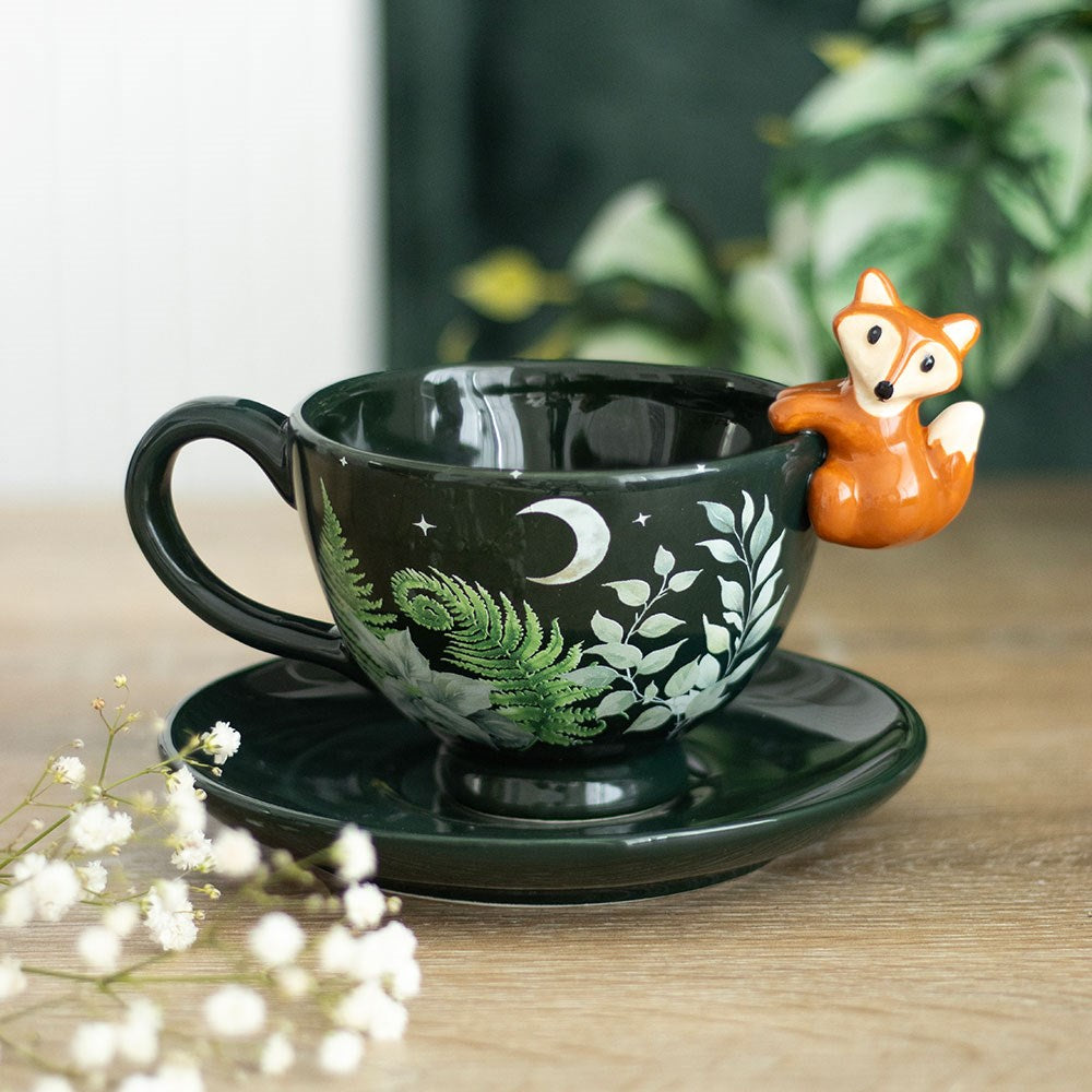 Foxy Forest Teacup & Saucer