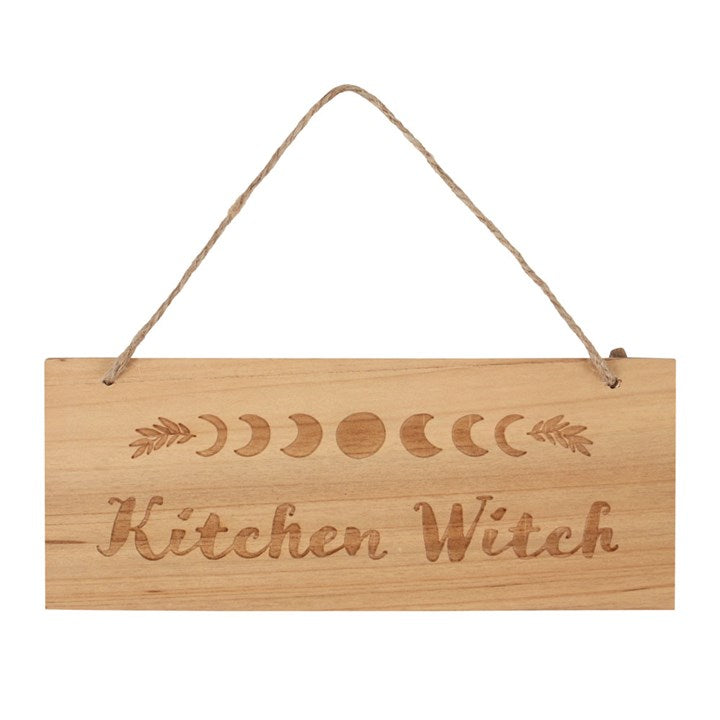 Kitchen Witch Wooden Hanging Sign