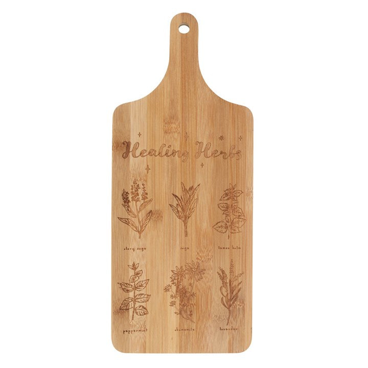 Healing Herbs Witches Chopping Board