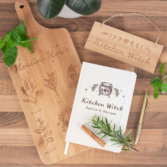 Kitchen Witch Wooden Hanging Sign