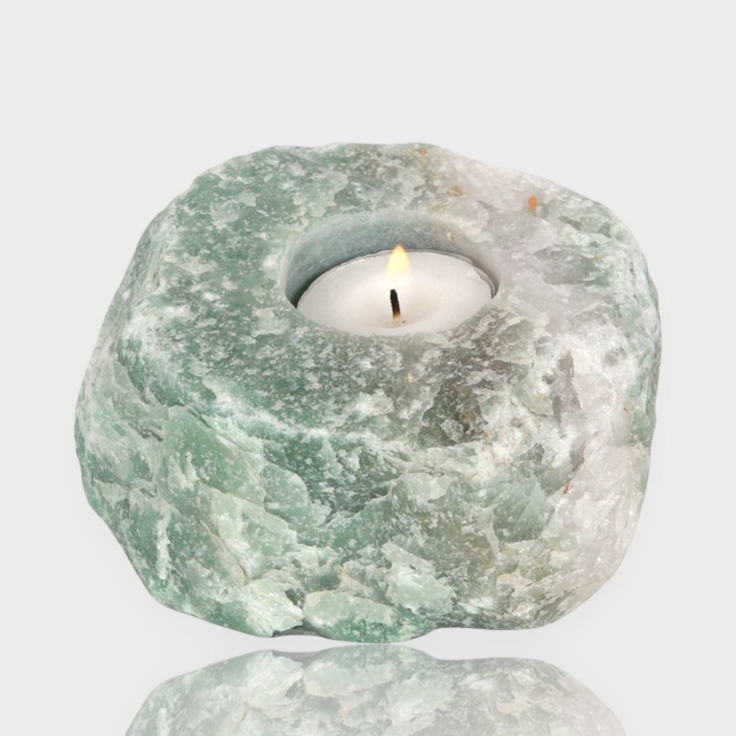 Aventurine Crystal Tea Light Holder